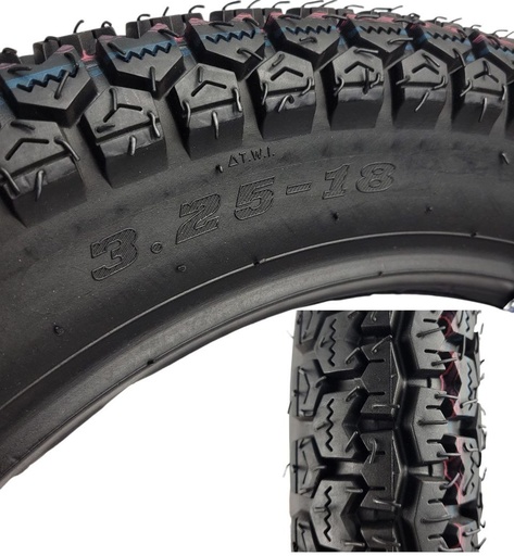 [185-322] Мотошина  "18"  3.25-18  DS-131 POSCAL шипована, камерна TT