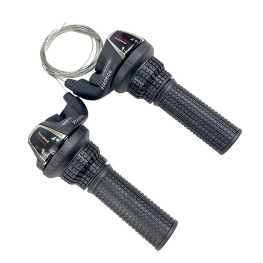 [116-54] Грипшифт ROADRIDE (з вікном) 3+7 швидкостей, чорний