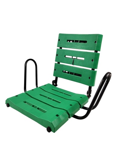 [074-384] Крісло дитяче на багажник "Лавочка" на металі посилене, (ВІДКИДНЕ) зелене