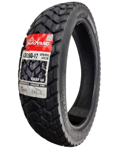 [184-709] Мотошина "17"  130/80-17  ChaoYang H-803-R  DAKAR 100 шипована, TL безкамерна