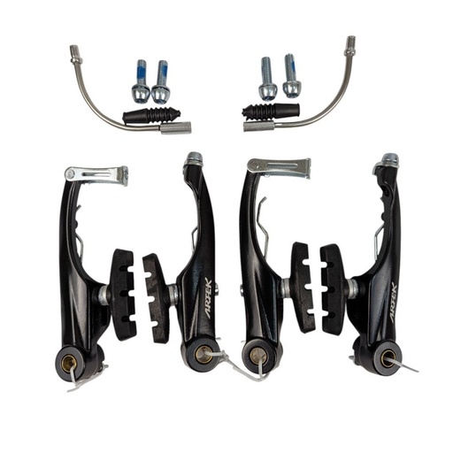 [089-16] Гальма V-brake (перед + зад) ARTEK LV12 алюміній чорні, посилений